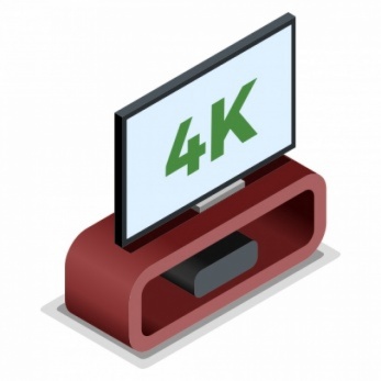 La télévision en 4K et en 3D, la visioconférence 